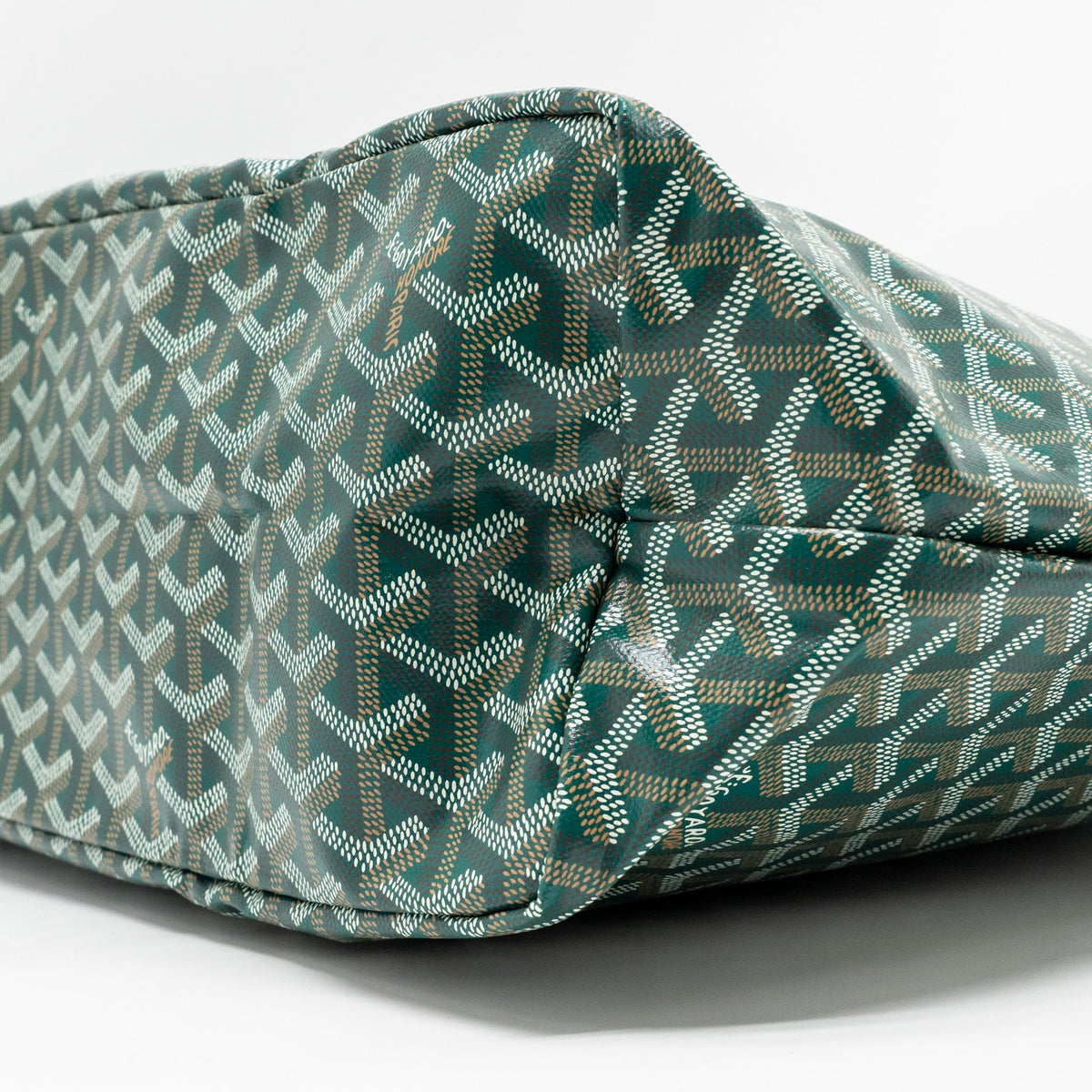 Goyard Saint Louis PM Tote Bag – Green Goyardine Canvas, Silver Hardware