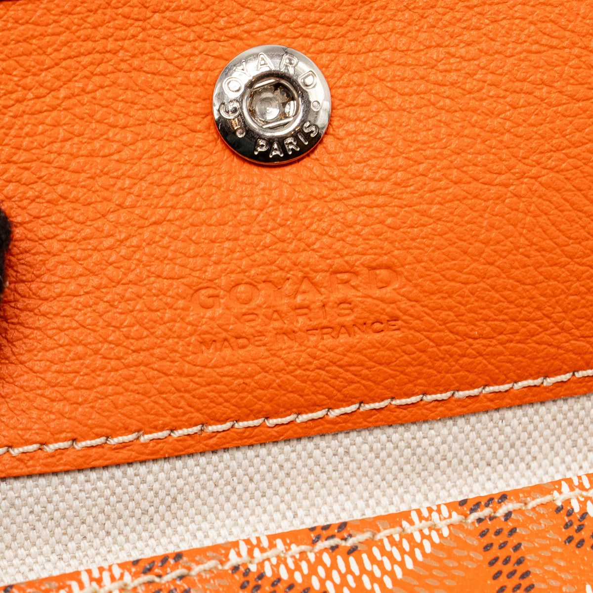 Goyard Saint Louis Tote GM – Orange Goyardine Canvas, Silver Hardware