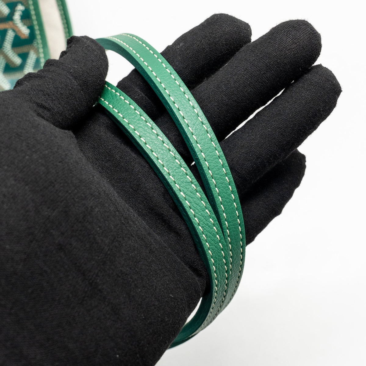 Goyard Saint Louis Tote GM – Green Goyardine Canvas & Calfskin, Silver Hardware