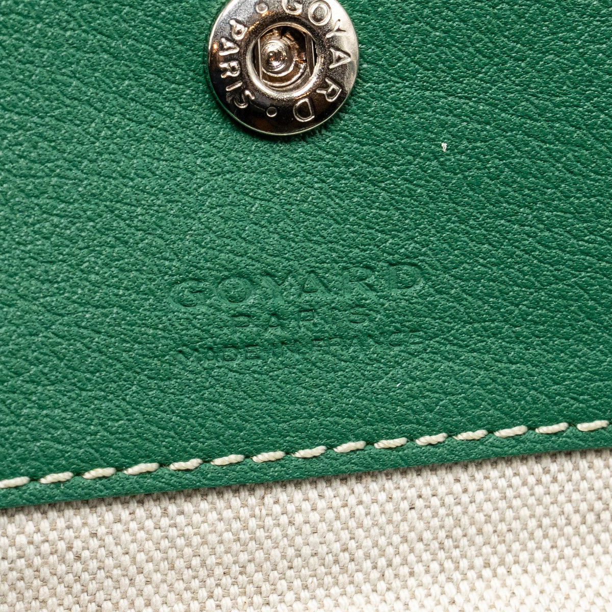 Goyard Saint Louis Tote GM – Green Goyardine Canvas & Calfskin, Silver Hardware