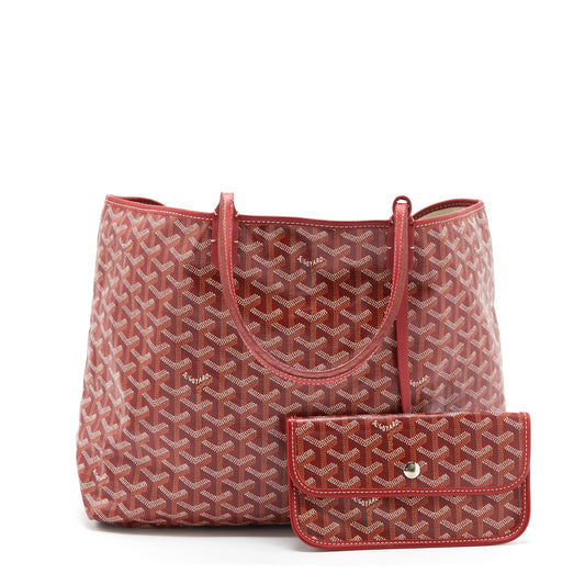 Goyard Saint Louis PM Tote Bag – Red Multicolour Goyardine Canvas