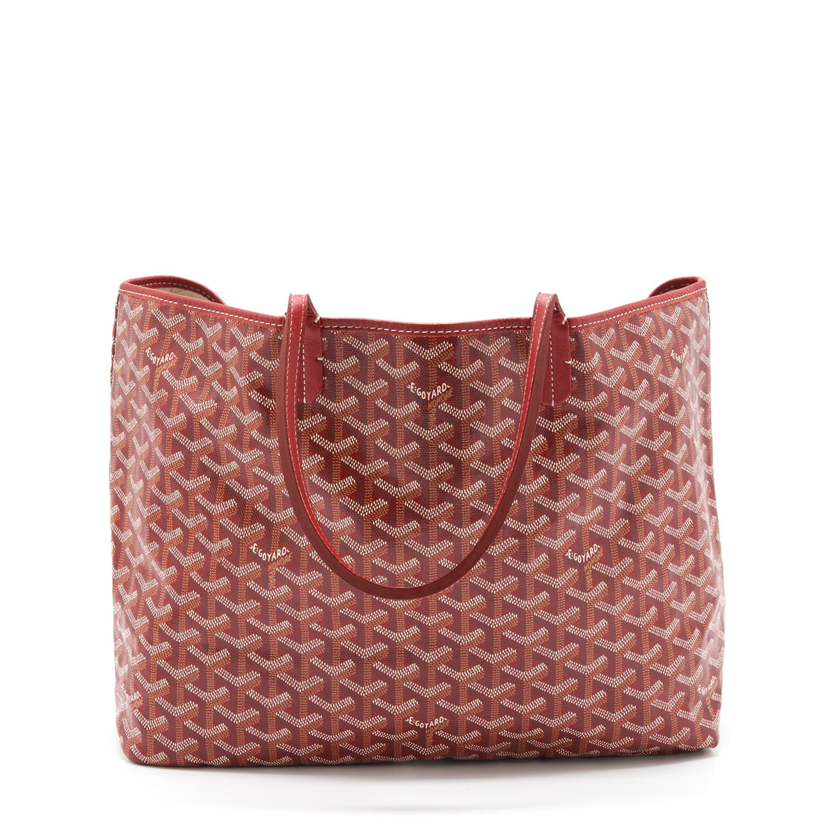 Goyard Saint Louis PM Tote Bag – Red Multicolour Goyardine Canvas