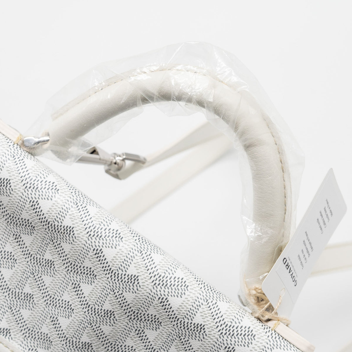 Goyard Saint Léger Backpack – White Goyardine Canvas, Silver Hardware