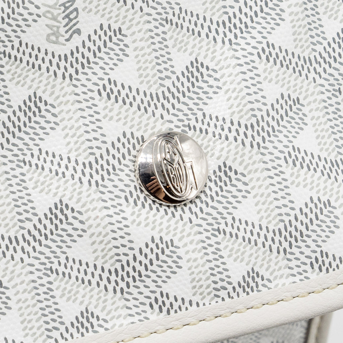 Goyard Saint Léger Backpack – White Goyardine Canvas, Silver Hardware