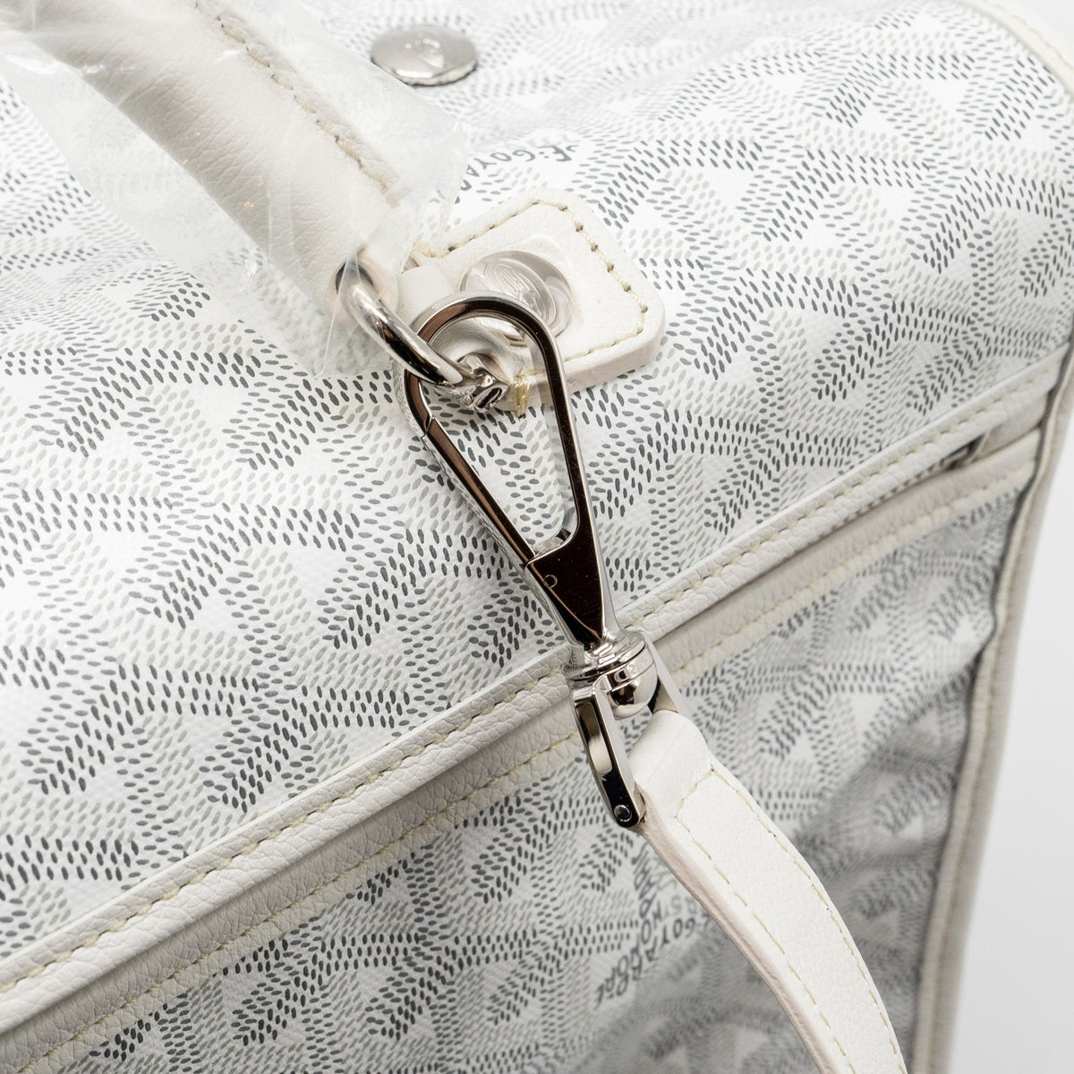 Goyard Saint Léger Backpack – White Goyardine Canvas, Silver Hardware