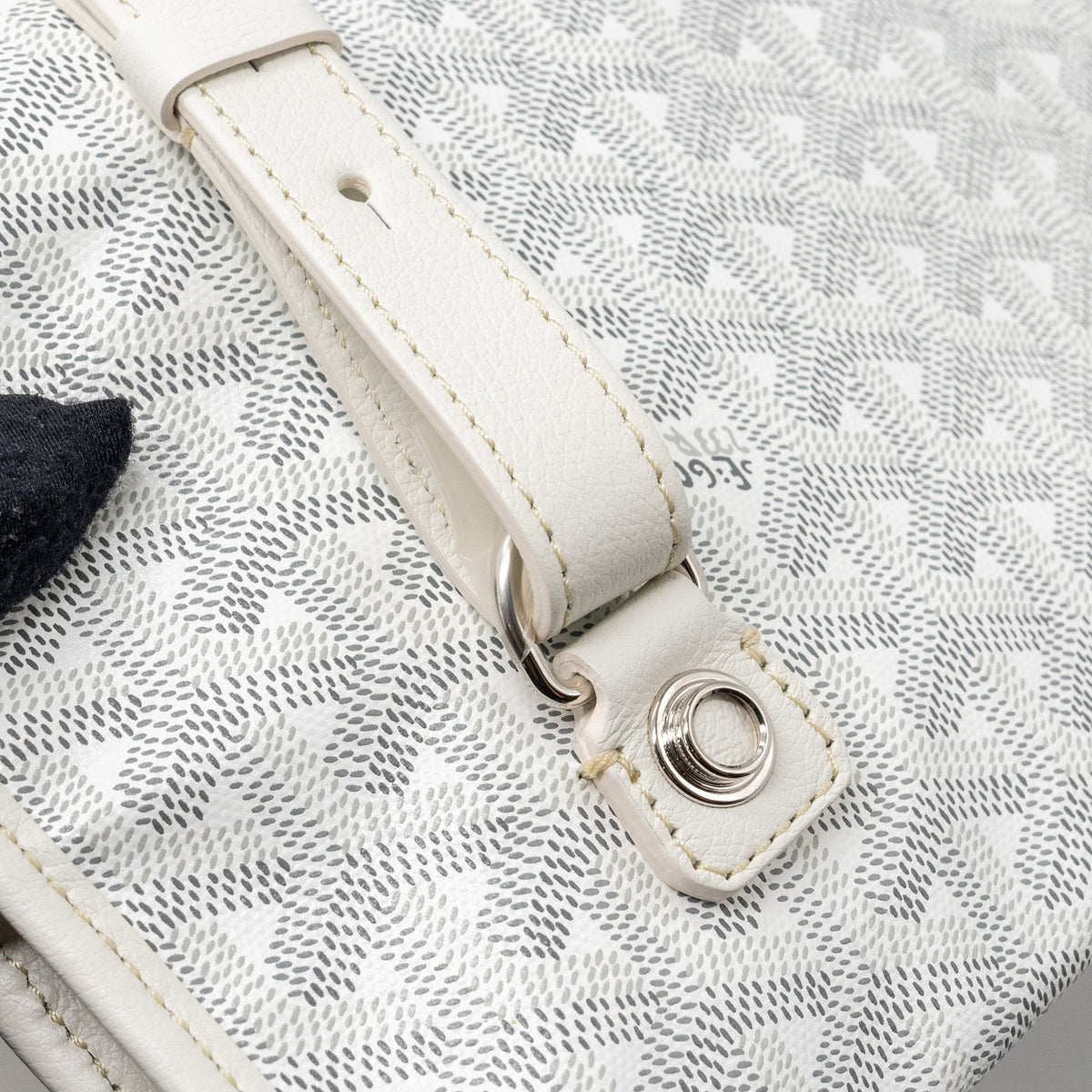 Goyard Saint Léger Backpack – White Goyardine Canvas, Silver Hardware
