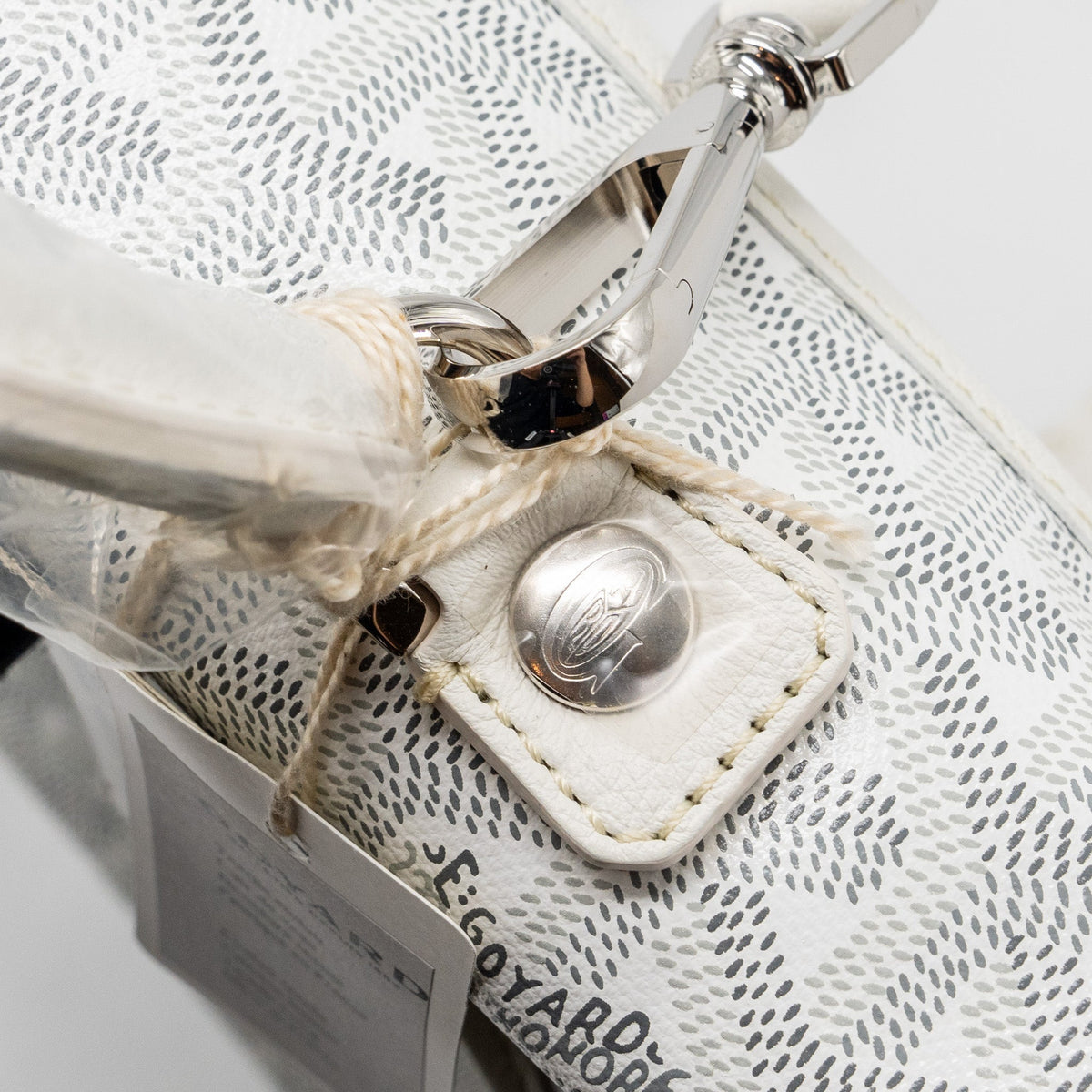 Goyard Saint Léger Backpack – White Goyardine Canvas, Silver Hardware