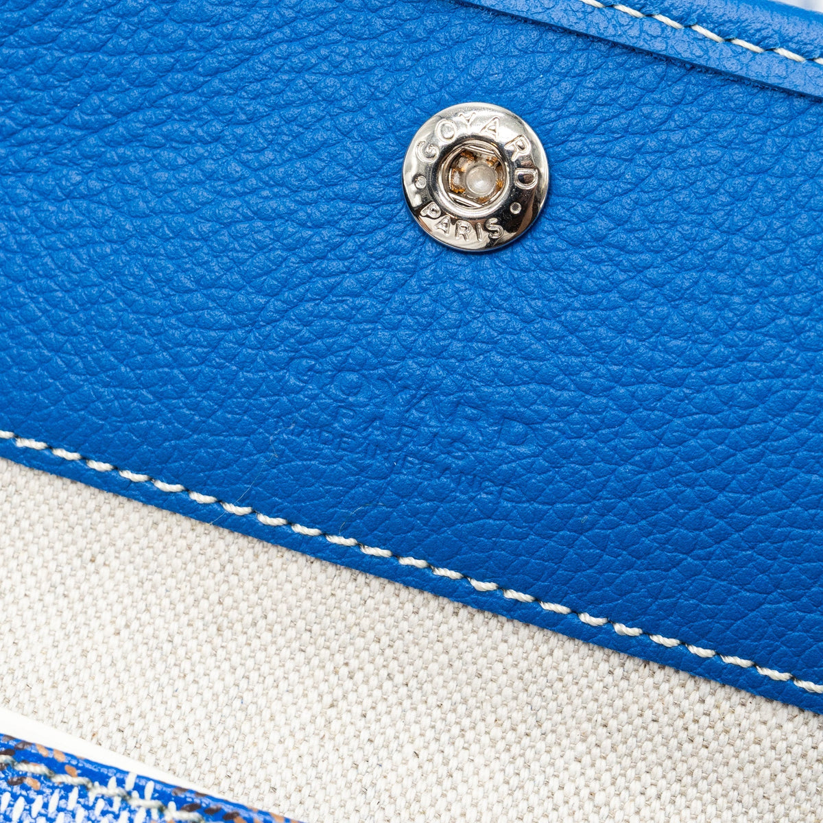 Goyard Saint Louis Tote PM – Blue Goyardine Canvas & Leather, Silver Hardware