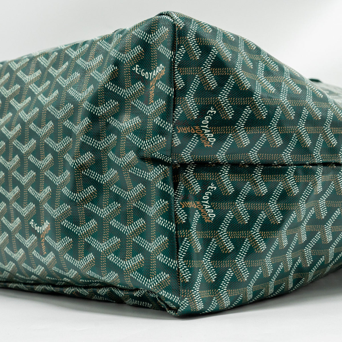 Goyard Saint Louis GM Tote Bag – Green Goyardine Canvas & Calfskin, Silver Hardware