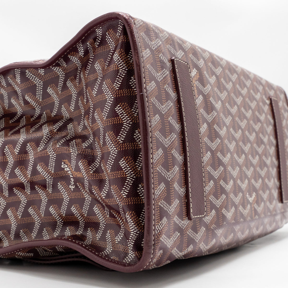 Goyard Saint Léger Backpack – Burgundy Goyardine Canvas, Silver Hardware