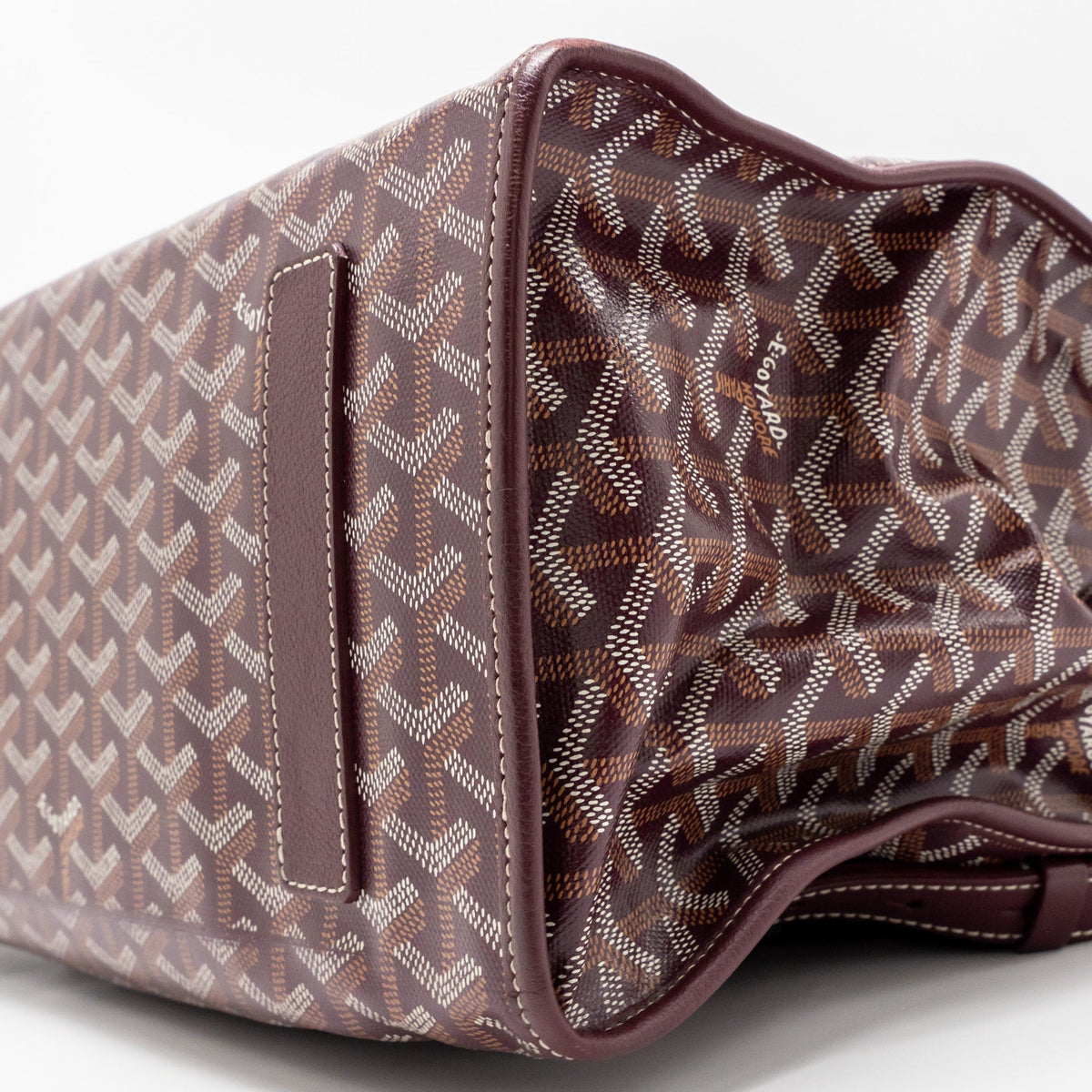 Goyard Saint Léger Backpack – Burgundy Goyardine Canvas, Silver Hardware