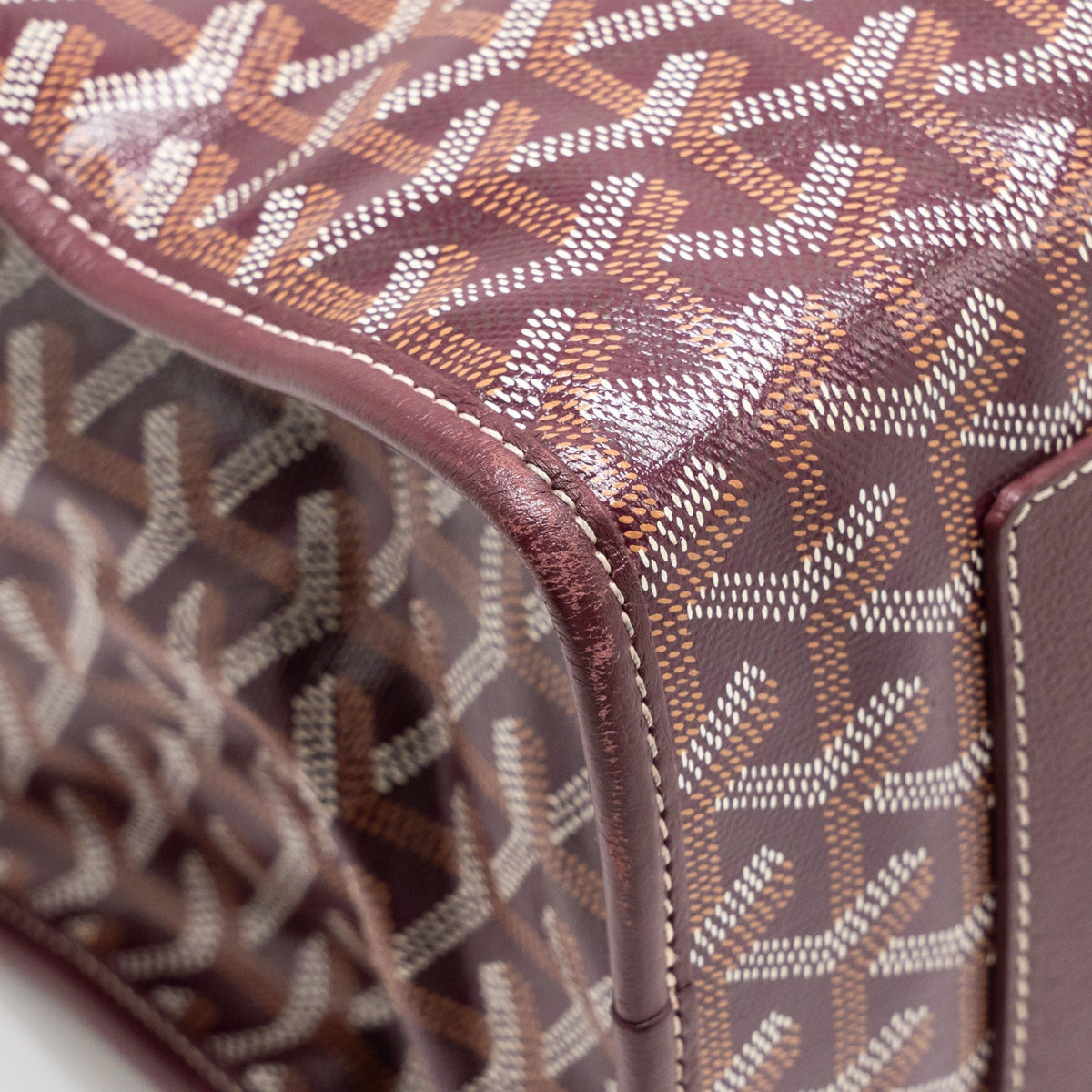 Goyard Saint Léger Backpack – Burgundy Goyardine Canvas, Silver Hardware