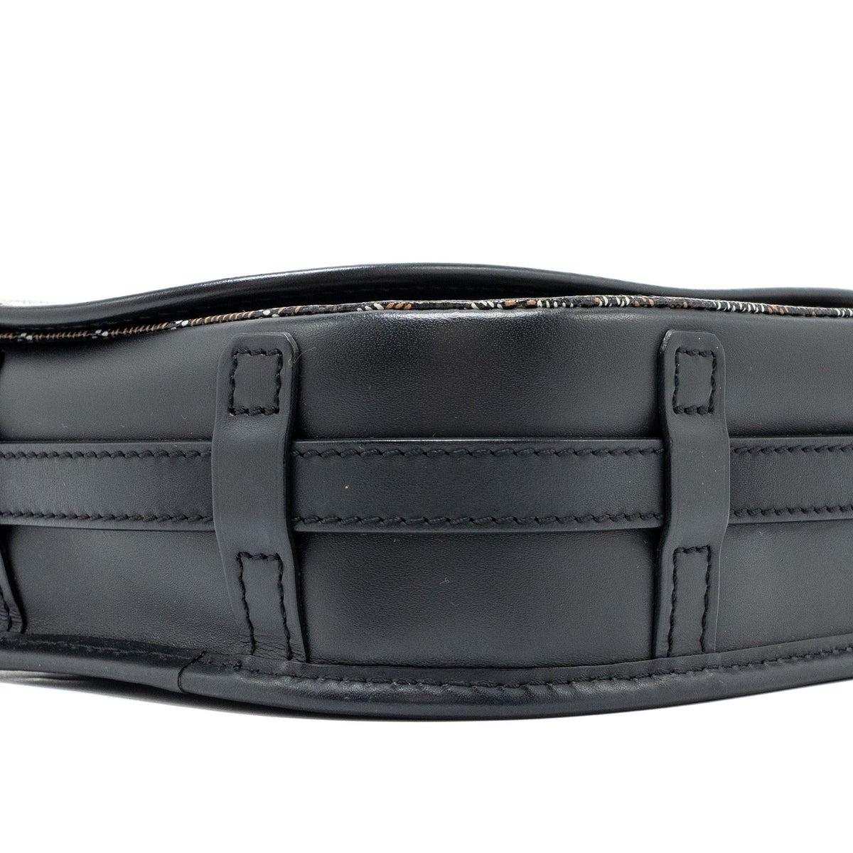 Goyard Belvedere PM Messenger Bag – Black Goyardine Canvas & Calfskin, Silver Hardware