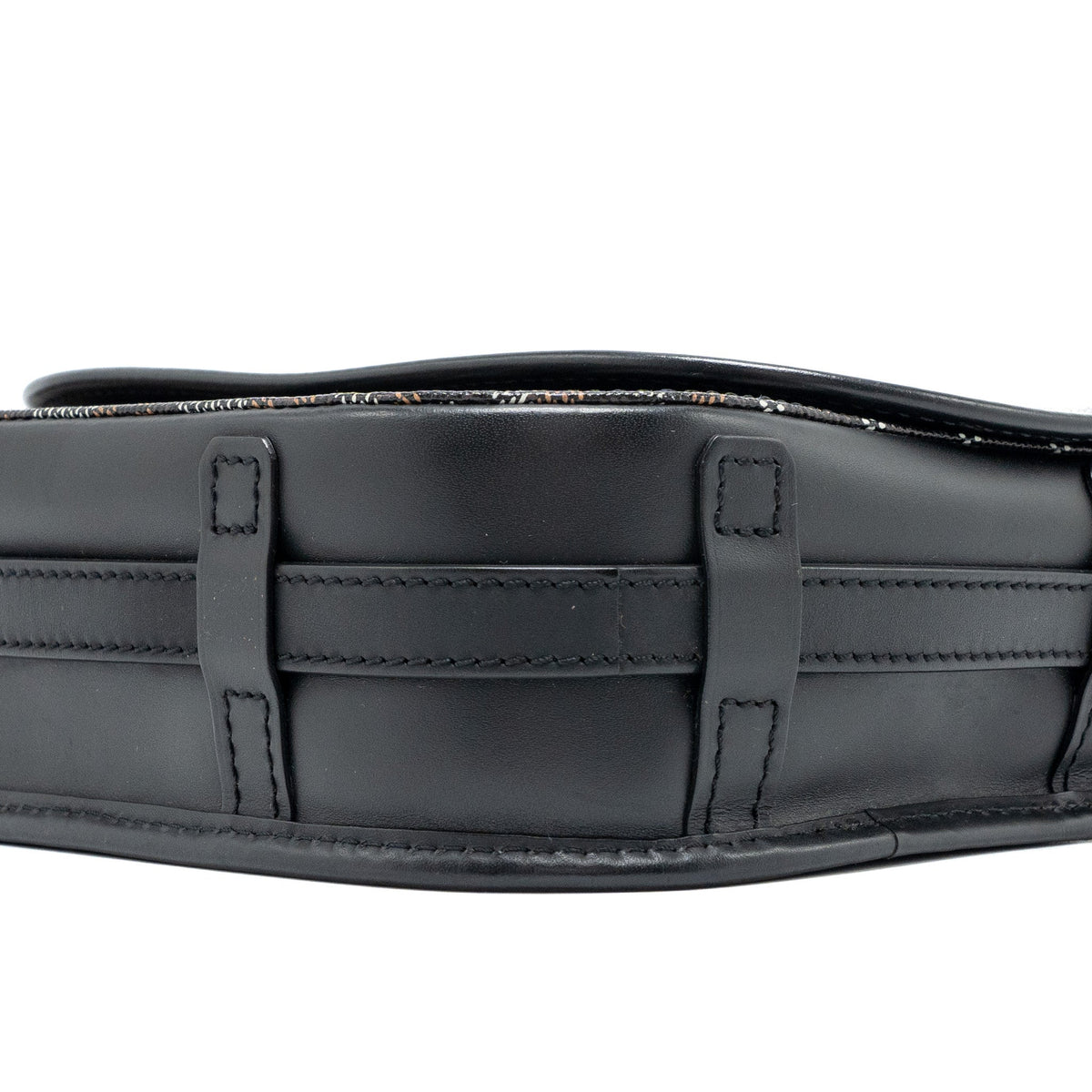 Goyard Belvedere PM Messenger Bag – Black Goyardine Canvas & Calfskin, Silver Hardware