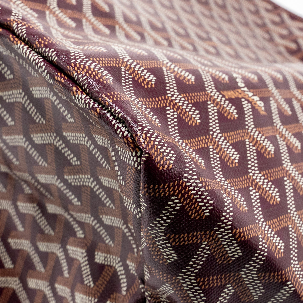 Goyard Saint Louis GM Tote Bag – Burgundy Goyardine Canvas & Calfskin, Silver Hardware