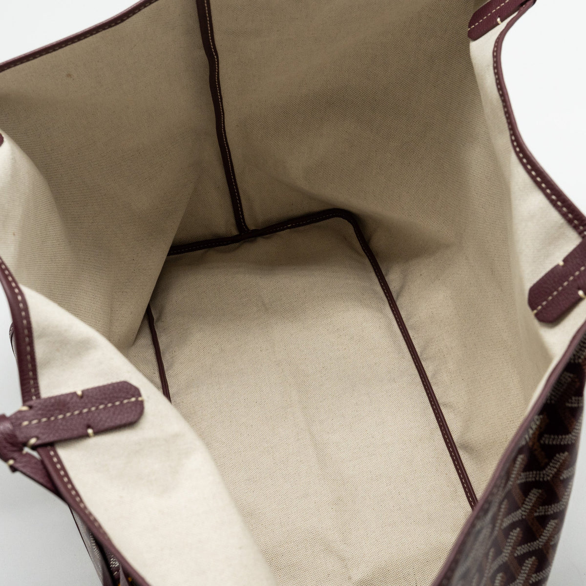 Goyard Saint Louis GM Tote Bag – Burgundy Goyardine Canvas & Calfskin, Silver Hardware