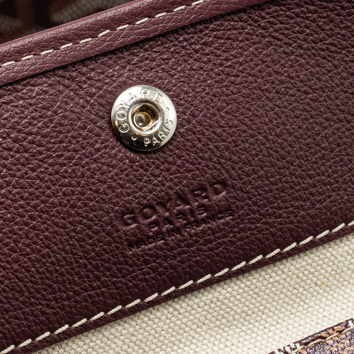 Goyard Saint Louis GM Tote Bag – Burgundy Goyardine Canvas & Calfskin, Silver Hardware