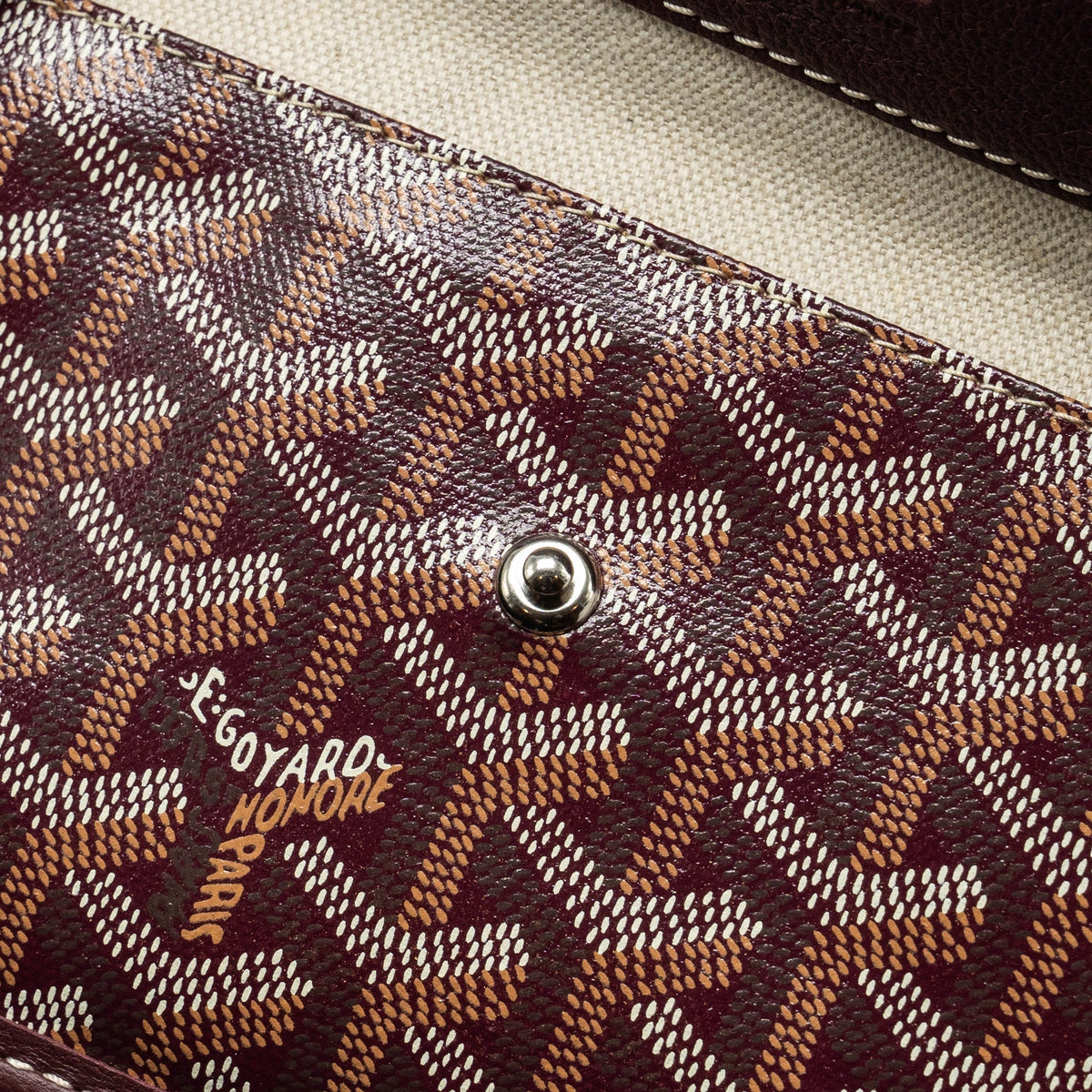 Goyard Saint Louis GM Tote Bag – Burgundy Goyardine Canvas & Calfskin, Silver Hardware