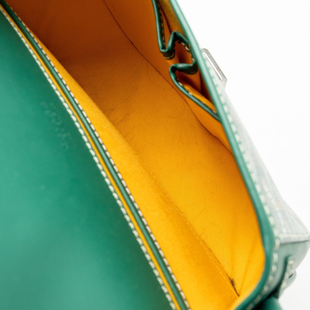 Goyard Belvedere PM Messenger Bag – Green Goyardine Canvas, Silver Hardware