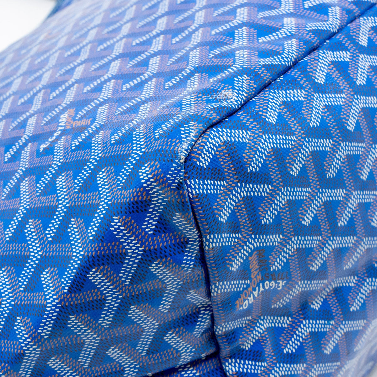 Goyard Saint Louis Tote GM – Blue Goyardine Canvas & Calfskin, Silver Hardware