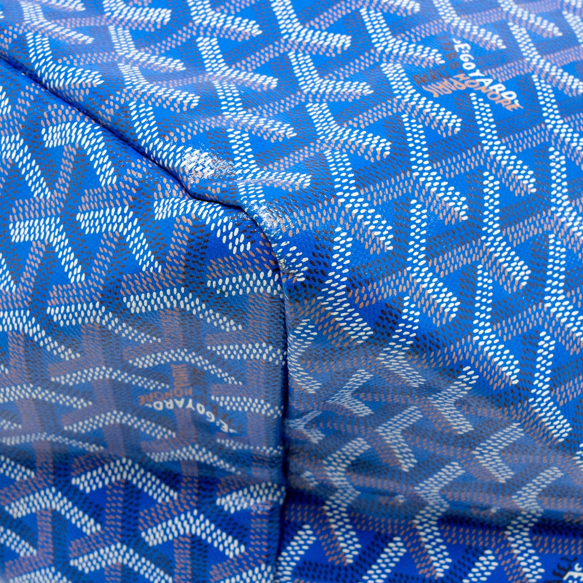 Goyard Saint Louis Tote GM – Blue Goyardine Canvas & Calfskin, Silver Hardware