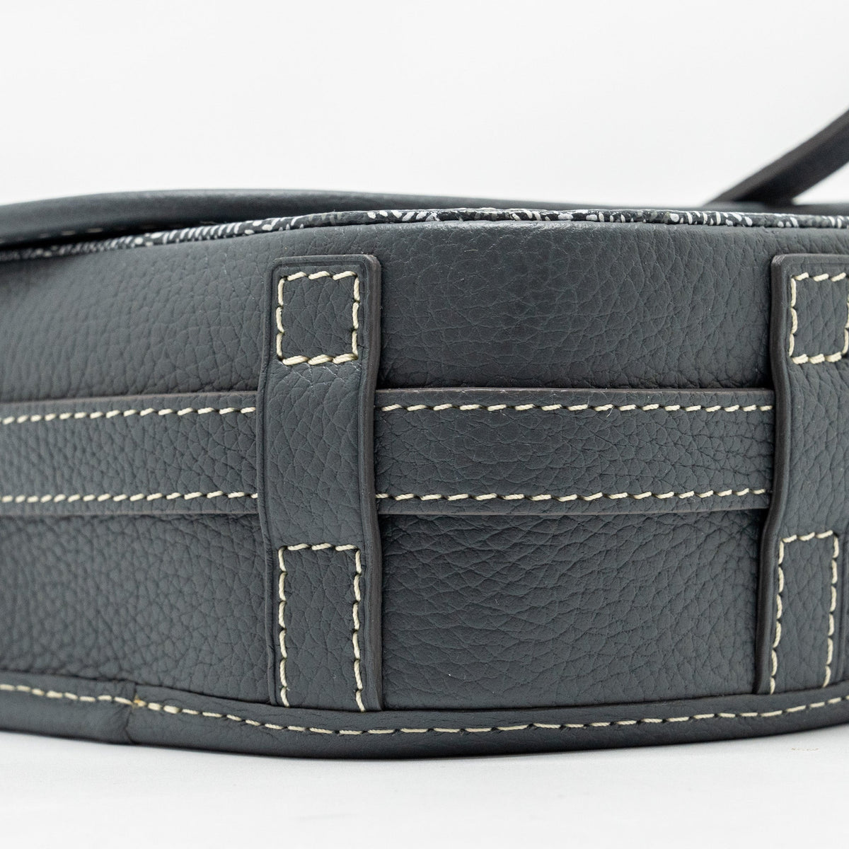 Goyard Belvedere PM Messenger Bag – Grey Goyardine Canvas & Calfskin, Silver Hardware