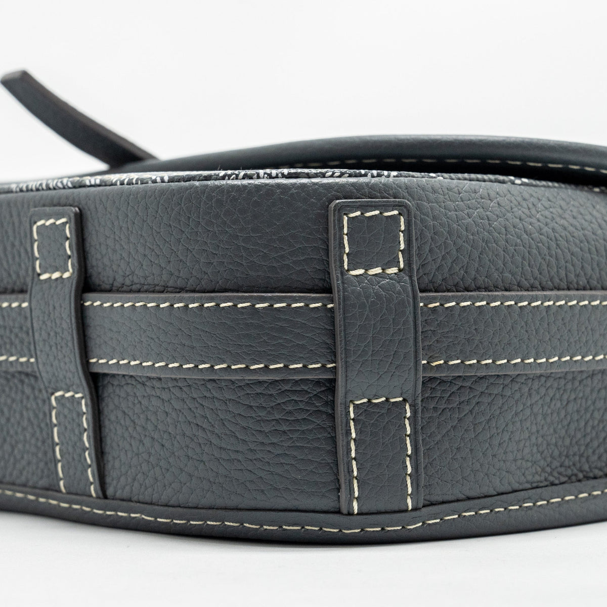 Goyard Belvedere PM Messenger Bag – Grey Goyardine Canvas & Calfskin, Silver Hardware