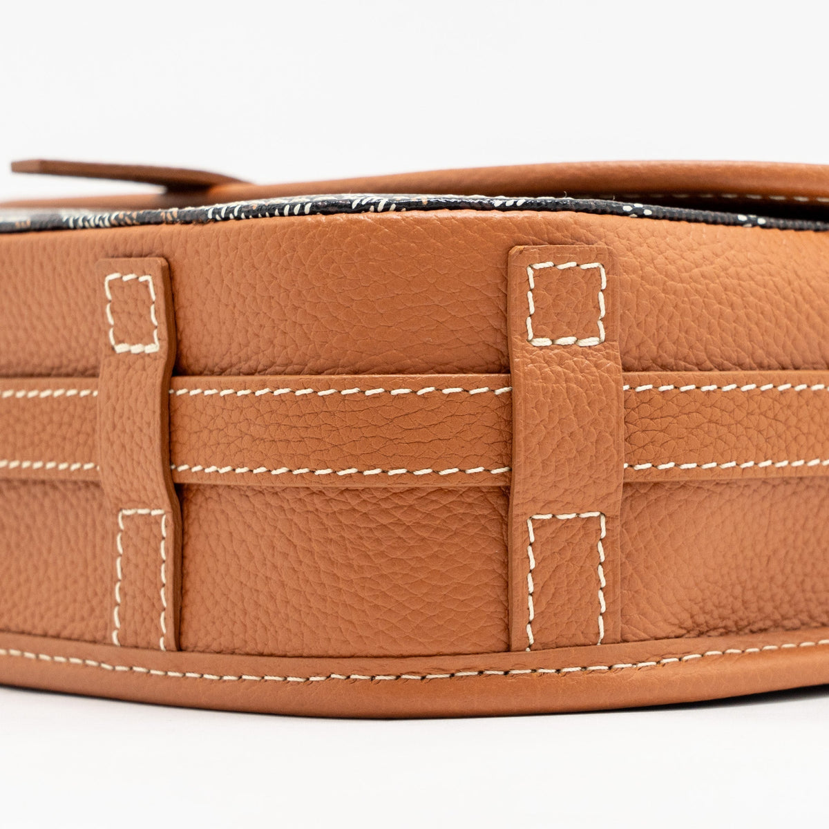 Goyard Belvedere PM Messenger Bag – Black & Tan Goyardine Canvas & Calfskin, Silver Hardware