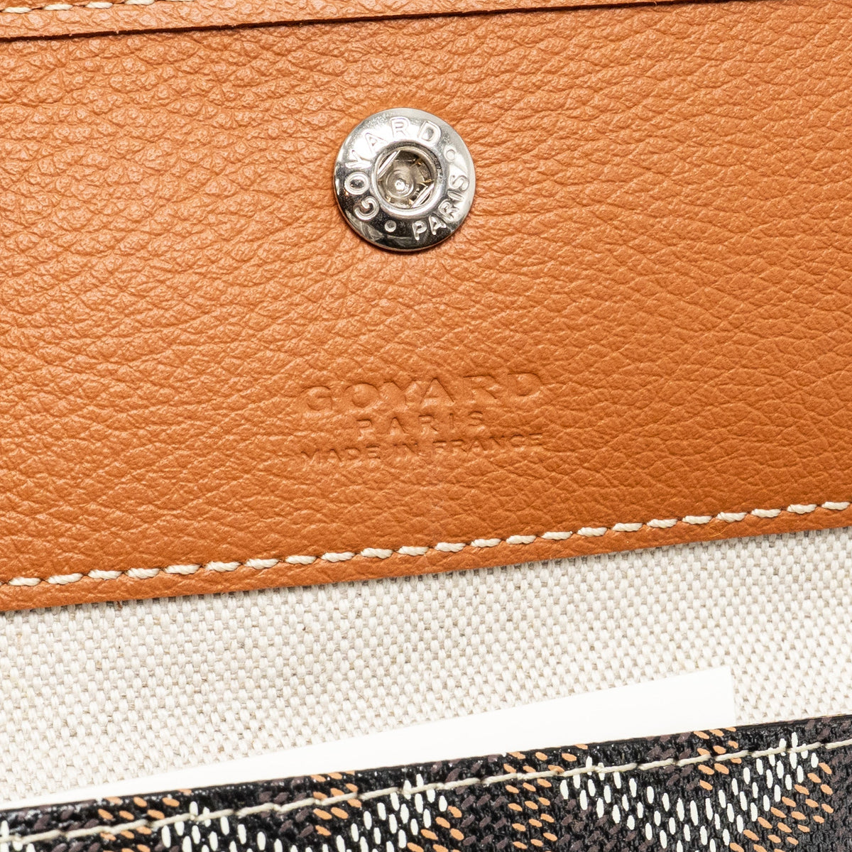 Goyard Saint Louis Tote GM – Black & Brown Goyardine Canvas, Silver Hardware