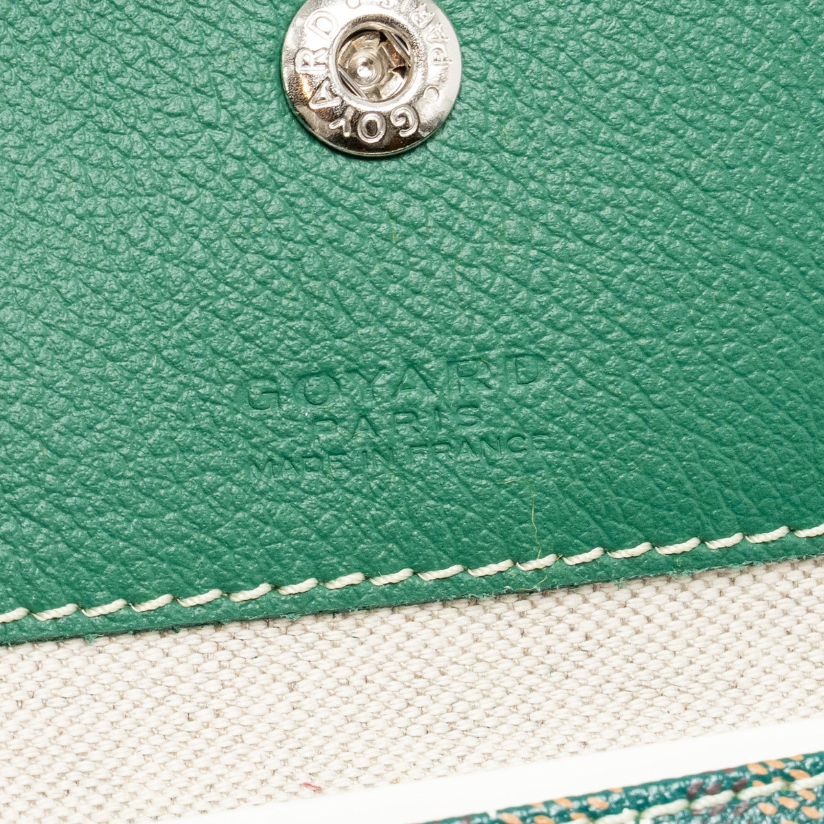 Goyard Saint Louis PM Tote Bag – Green Goyardine Canvas, Silver Hardware