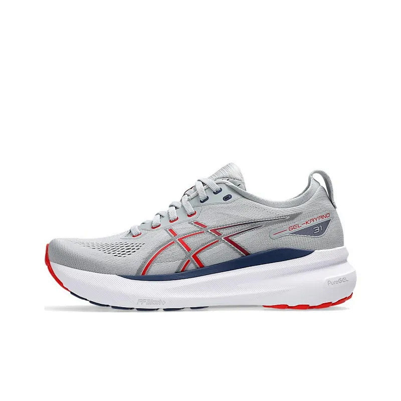 ASICS GEL-KAYANO 31 Running Shoes – Piedmont Grey / Classic Red | EU Sizing