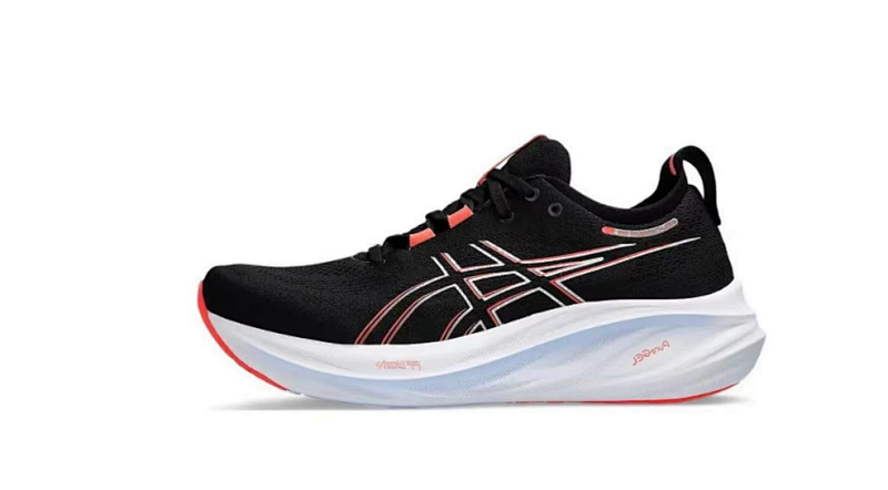 ASICS GEL-Nimbus 26 Running Shoes – Black / Sunrise Red | EU Sizing