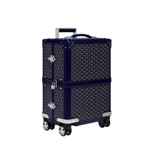Goyard Bourget PM Bag – Navy Blue Goyardine Canvas