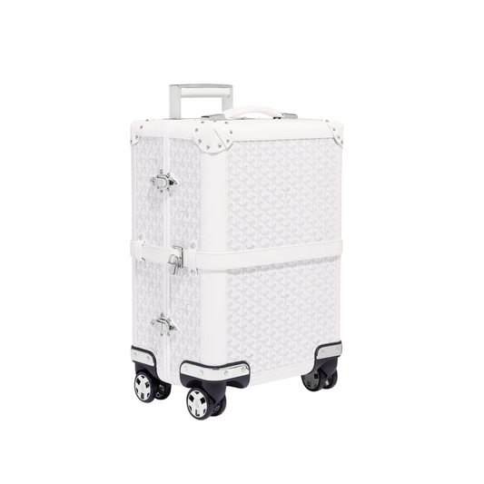 Goyard Bourget PM Bag – White Goyardine Canvas