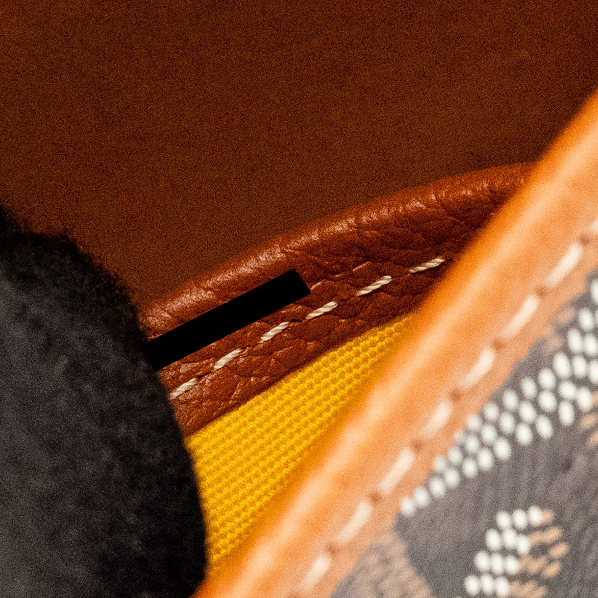 Goyard Belvedere PM Messenger Bag – Black & Tan Goyardine Canvas & Calfskin, Silver Hardware