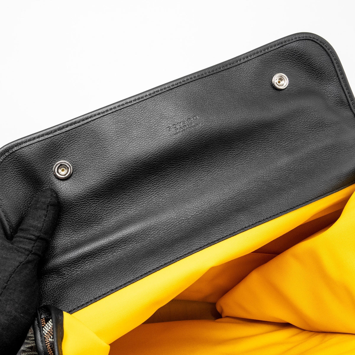 Goyard Saint Léger Backpack – Black Goyardine Canvas & Leather, Silver Hardware