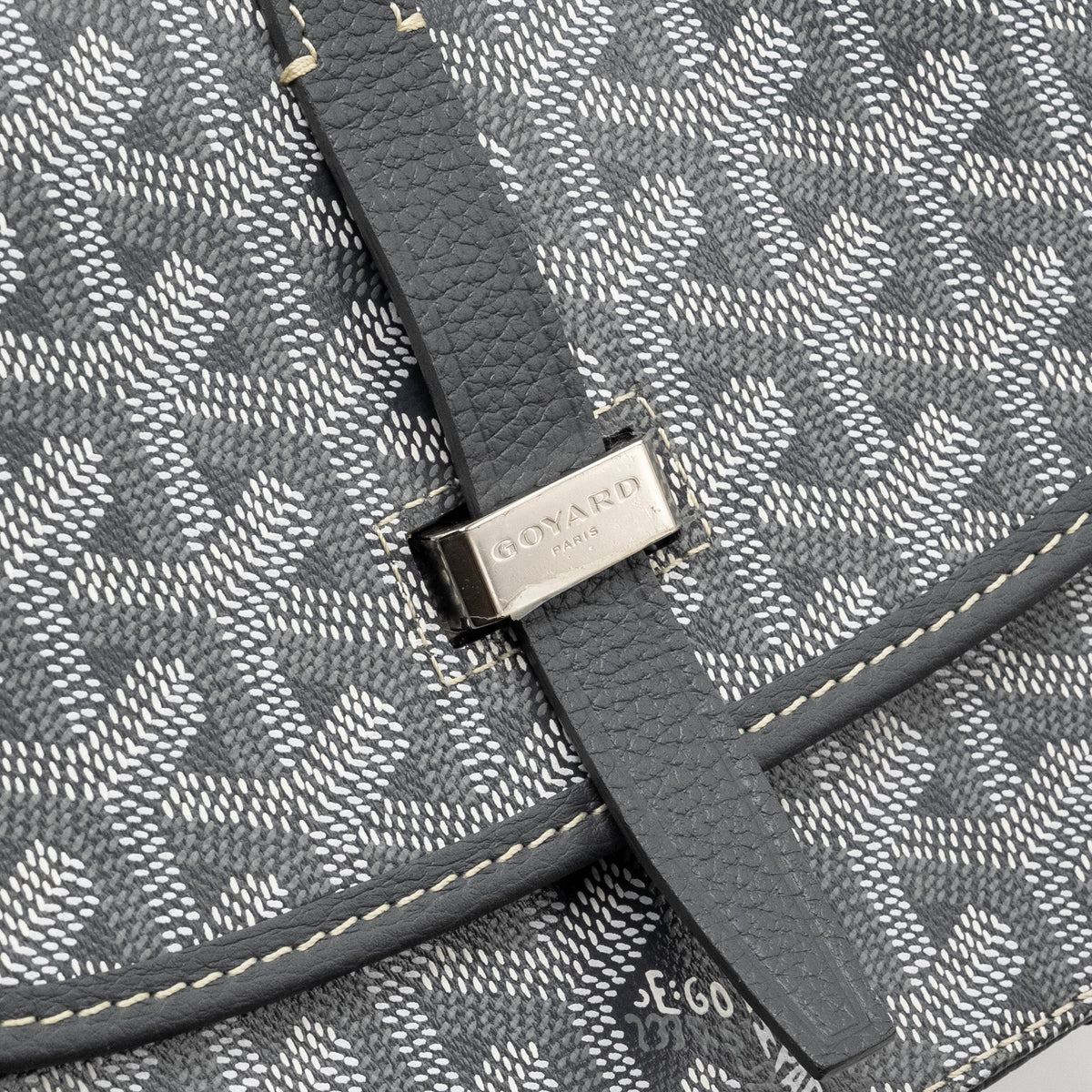 Goyard Belvedere PM Messenger Bag – Grey Goyardine Canvas & Calfskin, Silver Hardware
