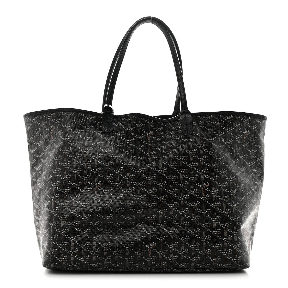 GOYARD Goyardine Saint Louis PM Tote Bag – Black