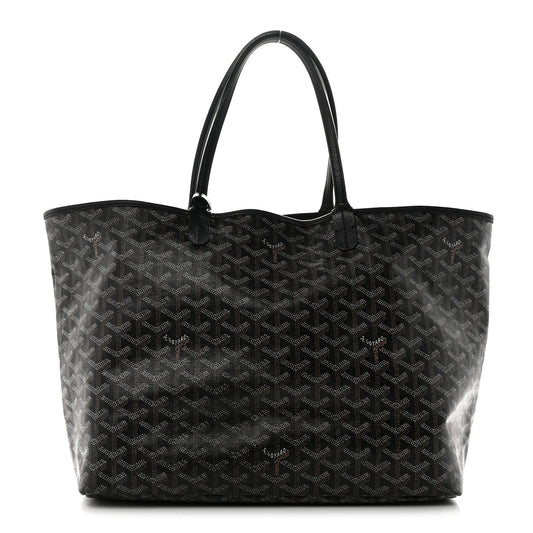 GOYARD Goyardine Saint Louis PM Tote Bag – Black