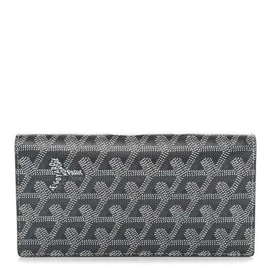 GOYARD Goyardine Long Bi-Fold Wallet – Grey