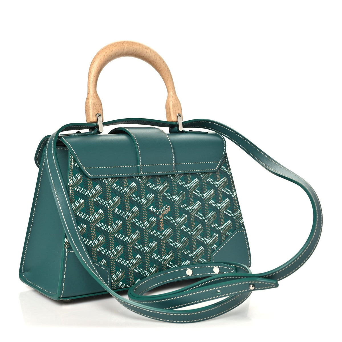 GOYARD Goyardine Structure Mini Saigon Bag – Green