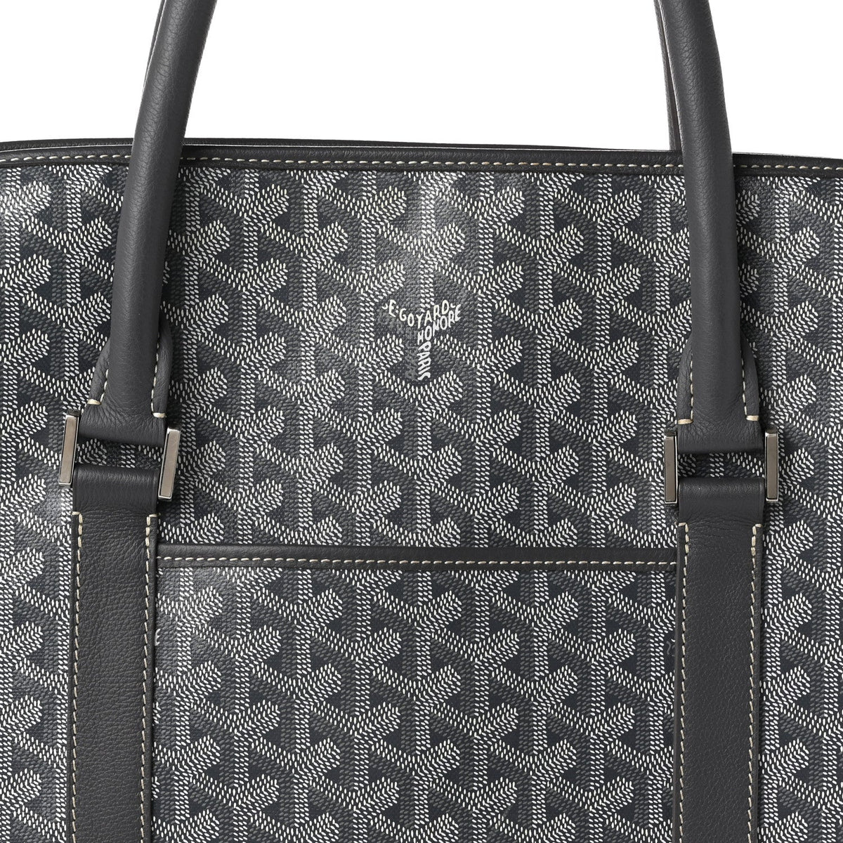 GOYARD Goyardine Bourgogne Tote Bag – Grey
