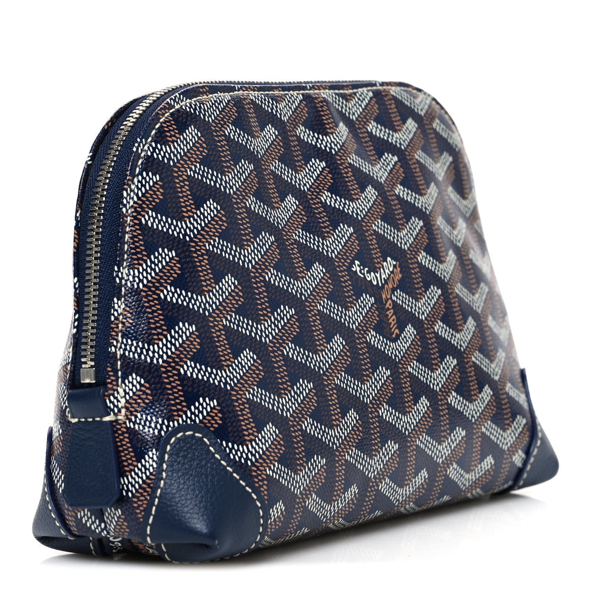 Goyard Vendôme Toiletry Pouch – Navy Blue Goyardine Canvas