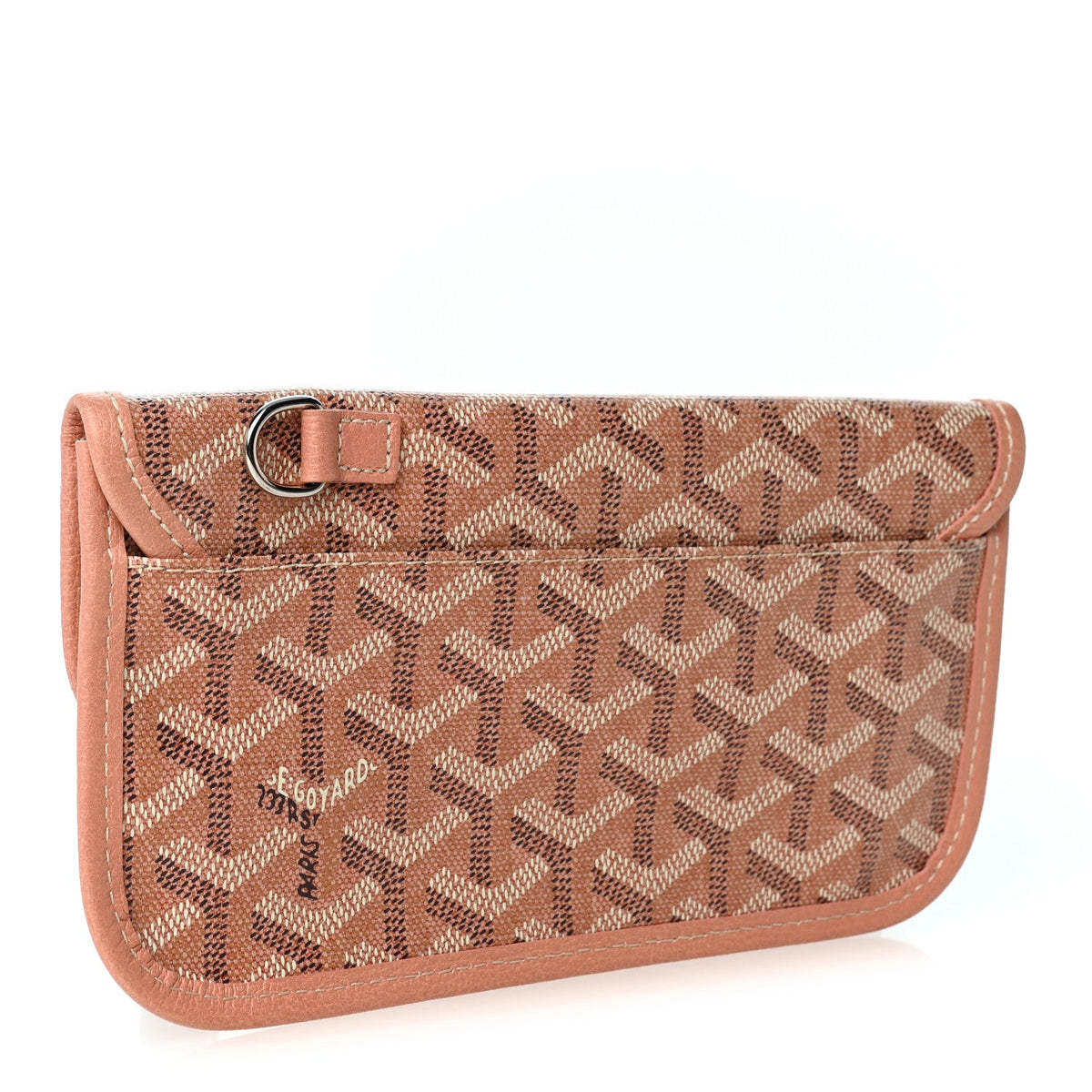 GOYARD Iridescent Goyardine Pouch – Pearly Coral