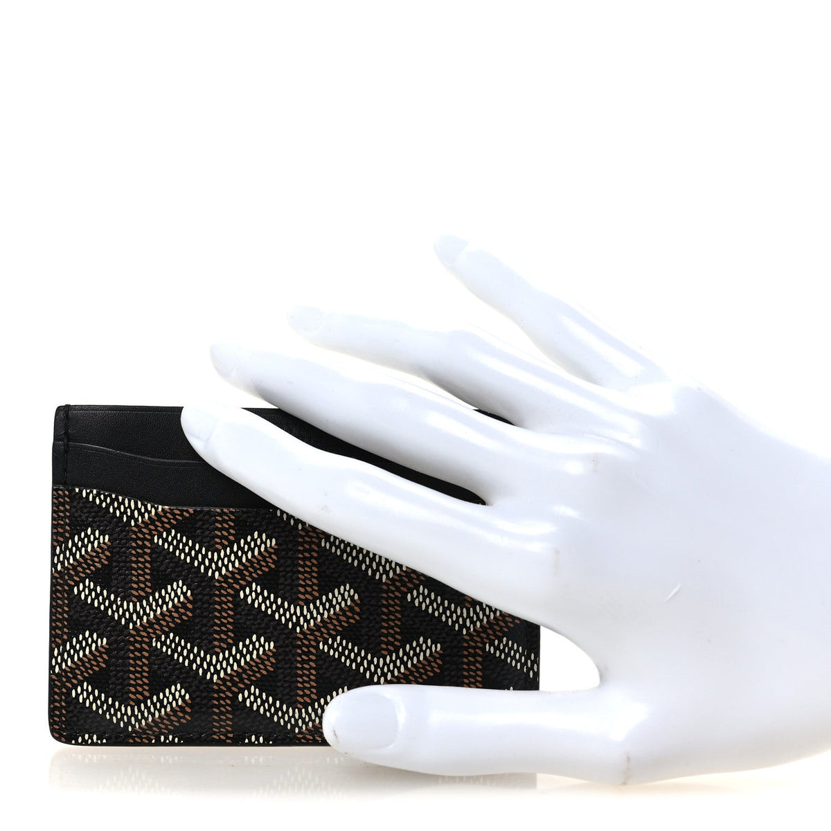 GOYARD Goyardine Saint Sulpice Card Holder – Black