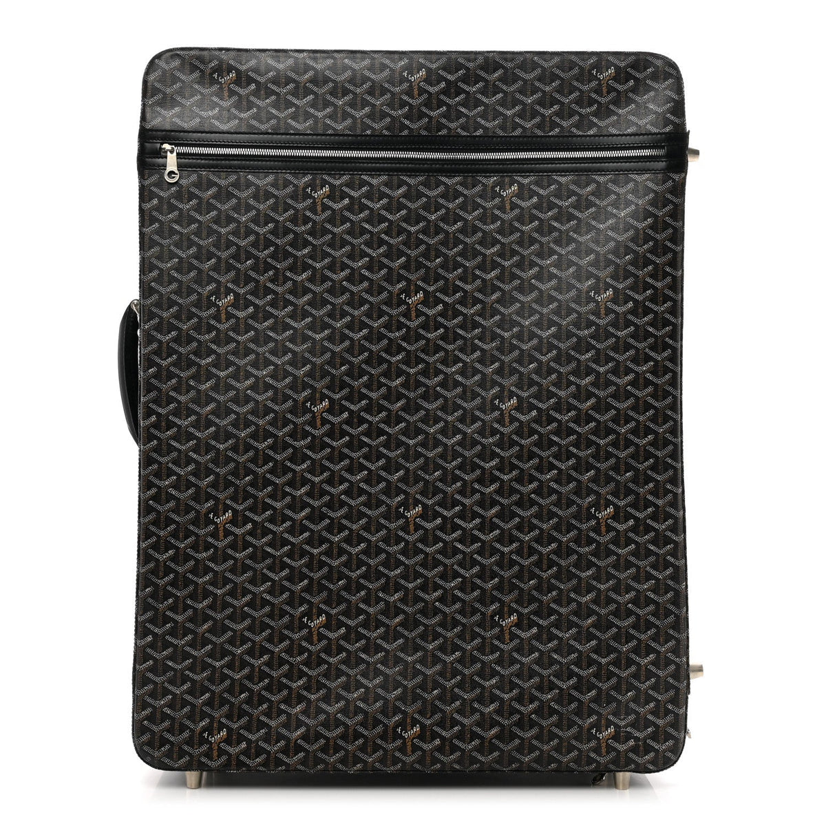 Goyard Trolley MM Rolling Suitcase – Black Goyardine Canvas