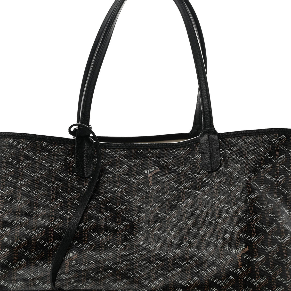 GOYARD Goyardine Saint Louis PM Tote Bag – Black