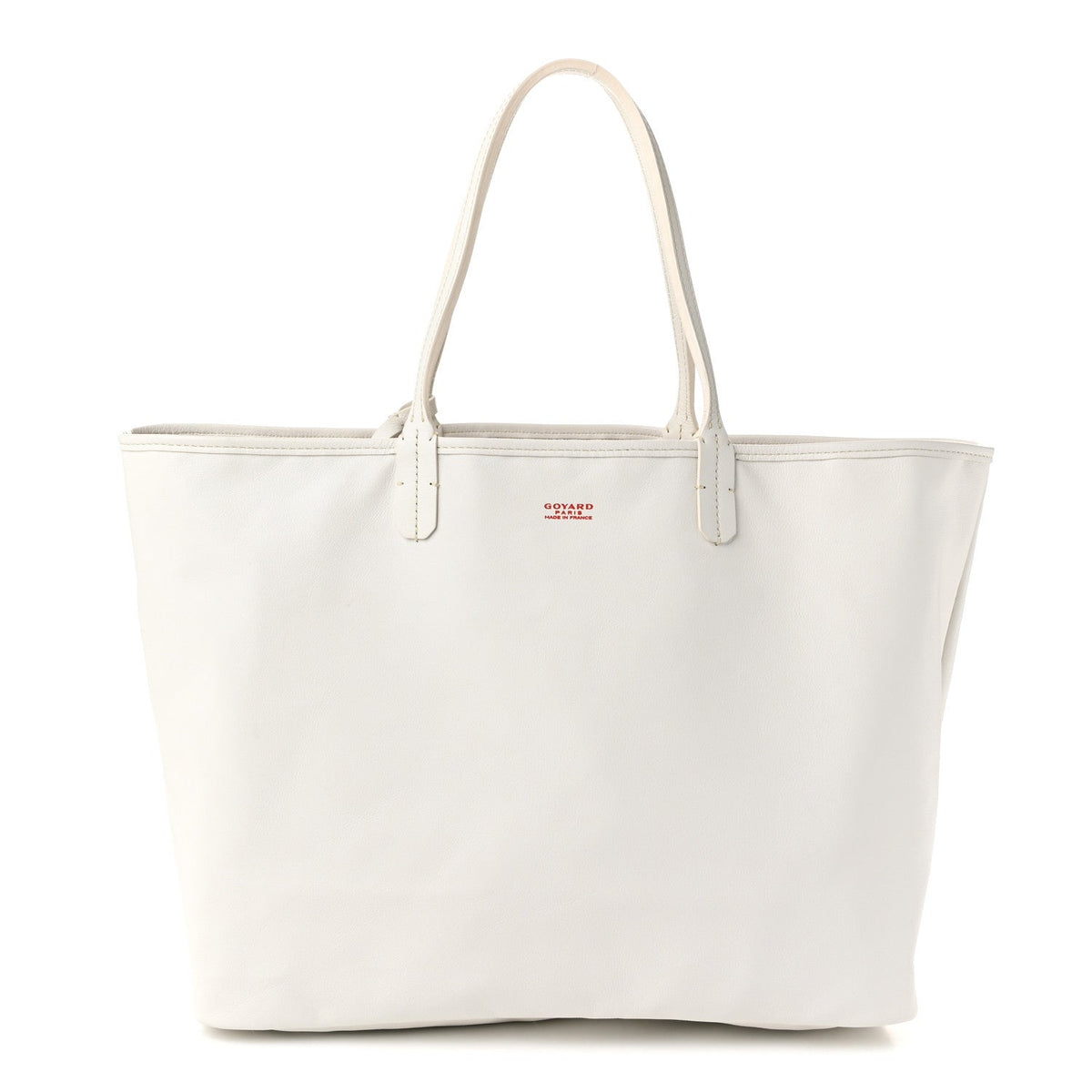 GOYARD Goyardine Reversible Anjou PM Tote – White