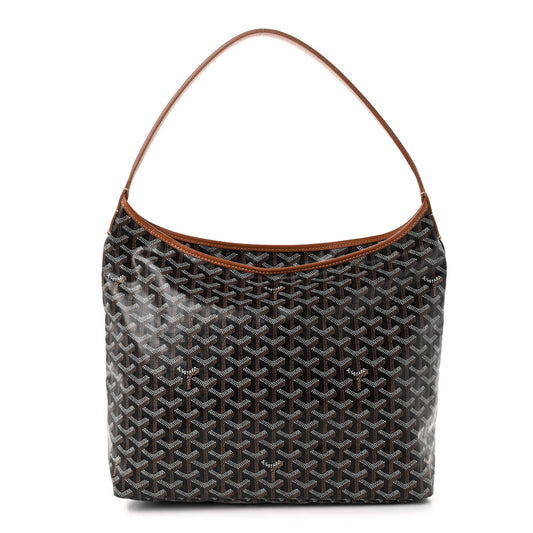GOYARD Goyardine Bohème Hobo Bag – Black / Gold
