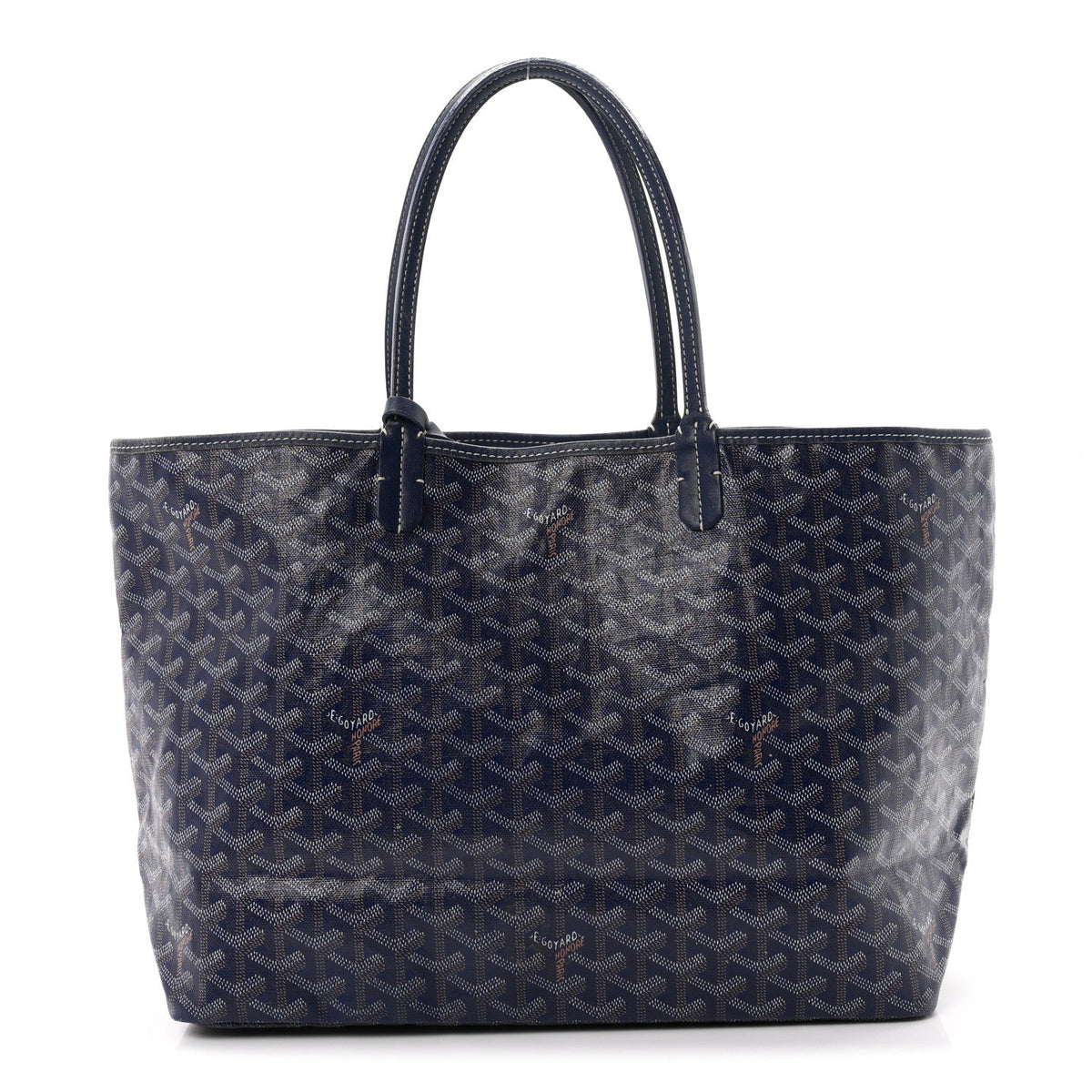 GOYARD Goyardine Saint Louis PM Tote Bag – Navy